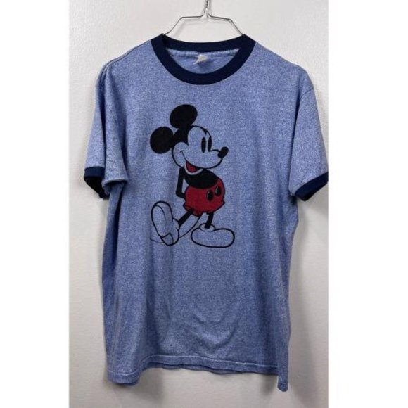 Disney Other - 1970'S VINTAGE MICKEY MOUSE RINGER T-SHIRT
